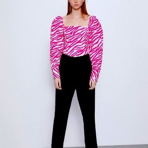 Zara Animal Print Top